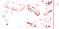KIT HAND FREE TEL per Honda ACCORD 2.0 COMFORT 4 Porte 5 velocità manuale 2004
