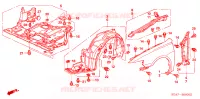 PARAFANGHI ANTERIORI(1) per Honda ACCORD 2.0 SE 4 Porte 5 velocità automatico 2006