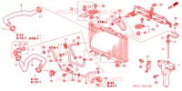 TUBO RADIATORE/SERBATOIO DI RISERVA per Honda ACCORD 2.0 SE 4 Porte 5 velocità automatico 2006