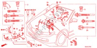 BARDATURA FILO MOTORE(LH) (DIESEL) per Honda ACCORD 2.2 SPORT 4 Porte 6 velocità manuale 2007