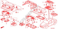 LUCE INTERIORE per Honda ACCORD 2.0 COMFORT 4 Porte 5 velocità manuale 2008