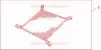 TIE DOWN NET per Honda ACCORD 2.2 SPORT 4 Porte 6 velocità manuale 2007