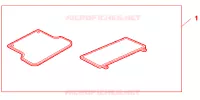 CARGO MAT*NH167L* per Honda ACCORD TOURER 2.0 COMFORT 5 Porte 5 velocità manuale 2004
