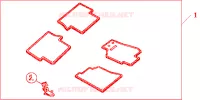 FLOOR CARPET STANDARD per Honda ACCORD TOURER 2.0 COMFORT 5 Porte 5 velocità manuale 2004
