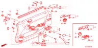 FODERAMENTO PORTIERA ANT.(LH) per Honda ACCORD TOURER 2.0 COMFORT 5 Porte 5 velocità manuale 2004