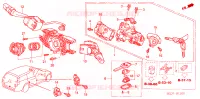 INTERRUTTORE COMBINAZIONE(LH) per Honda ACCORD TOURER 2.0 COMFORT 5 Porte 5 velocità manuale 2004
