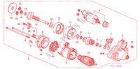 MOTORE AVVIATORE(DENSO) per Honda ACCORD TOURER 2.4 EXECUTIVE 5 Porte 6 velocità manuale 2003
