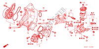 POMPA ACQUA(2.0L) per Honda ACCORD TOURER 2.0 COMFORT 5 Porte 5 velocità manuale 2003