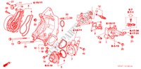 POMPA ACQUA(2.4L) per Honda ACCORD TOURER 2.4 EXECUTIVE 5 Porte 6 velocità manuale 2003