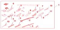 ROOF RAIL per Honda ACCORD TOURER 2.0 COMFORT 5 Porte 5 velocità manuale 2004
