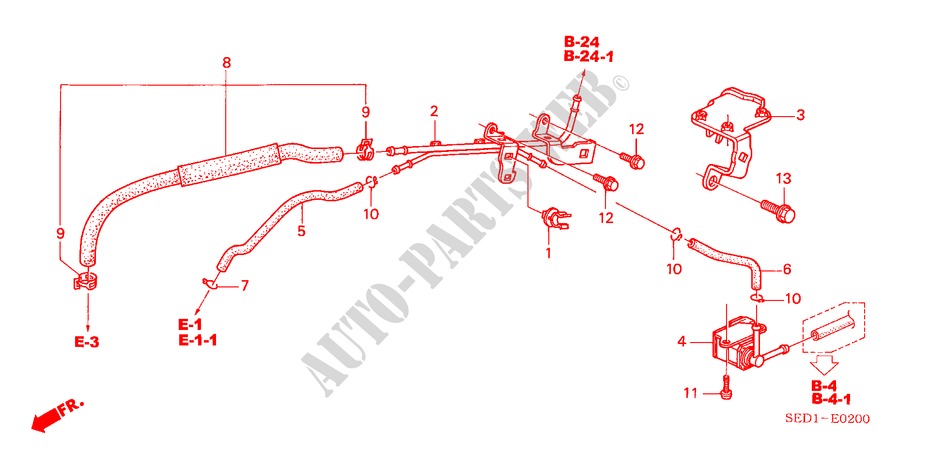 CONDOTTO INSTALLAZIONE/TUBI per Honda ACCORD TOURER 2.0 COMFORT 5 Porte 5 velocità automatico 2003