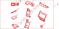 2ND DIN OPTION ATTACHMENT KIT per Honda ACCORD TOURER 2.4 TYPE S 5 Porte 6 velocità manuale 2008