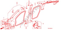 ABBELLIMENTO PILASTRO(RH) per Honda ACCORD TOURER 2.2 EXECUTIVE 5 Porte 6 velocità manuale 2007
