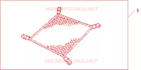 CARGO NET per Honda ACCORD TOURER 2.2 EXECUTIVE 5 Porte 6 velocità manuale 2006