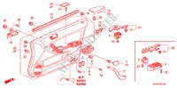 FODERAMENTO PORTIERA ANT.(LH) per Honda ACCORD TOURER 2.2 EXECUTIVE 5 Porte 6 velocità manuale 2007