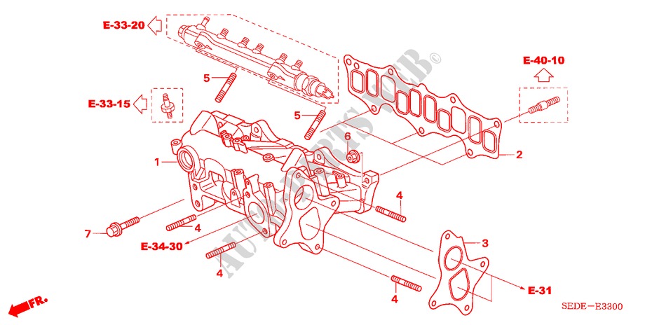 MOLTEPLICE ASPIRAZIONE(DIESEL) per Honda ACCORD TOURER 2.2 EXECUTIVE 5 Porte 6 velocità manuale 2007
