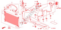 ARIA CONDIZIONATA (TUBI/CONDOTTI) (LH) per Honda CITY LXI-S 4 Porte 5 velocità manuale 2007