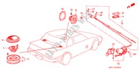 ANTENNA RADIO/ALTOPARLANTE per Honda PRELUDE 2.0I-16 2 Porte 5 velocità manuale 1986