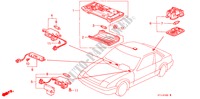 LUCE INTERIORE per Honda PRELUDE 2.0I-16 4WS 2 Porte 5 velocità manuale 1990