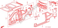 STRUTTURA CORPO(3) per Honda PRELUDE 2.0I-16 4WS 2 Porte 5 velocità manuale 1990