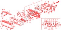 COMPONENTE TACHIMETRO per Honda PRELUDE 2.0I-16 4WS 2 Porte 5 velocità manuale 1991