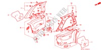 FODERAMENTO INTERIORE per Honda PRELUDE 2.0EX 4WS 2 Porte 5 velocità manuale 1991