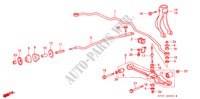 STABILIZZATORE ANTERIORE/ BRACCIO INFERIORE ANT. per Honda PRELUDE 2.0I-16 2 Porte 4 velocità automatico 1991