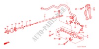 BRACCIO INFERIORE ANT./ STABILIZZATORE ANTERIORE per Honda LEGEND COUPE V6 2.7I 2 Porte 5 velocità manuale 1990