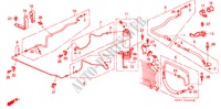ARIA CONDIZIONATA (TUBI/CONDOTTI)(LH)('88) per Honda CIVIC CRX 1.6I 3 Porte 5 velocità manuale 1988