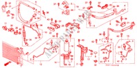 ARIA CONDIZIONATA (TUBI/CONDOTTI)(RH)('89 ) per Honda CIVIC CRX 1.6I-16 3 Porte 5 velocità manuale 1989