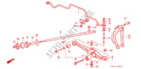 STABILIZZATORE ANTERIORE/ BRACCIO INFERIORE ANT.(1) per Honda CIVIC CRX 1.6I 3 Porte 5 velocità manuale 1990