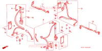 CINTURA DI SICUREZZA per Honda CIVIC GL 3 Porte 5 velocità manuale 1988