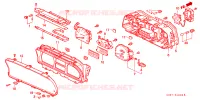 COMPONENTE TACHIMETRO (DENSO) per Honda CIVIC GL 3 Porte 5 velocità manuale 1988