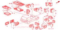 LUCE INTERIORE/INTERRUTTORE per Honda CIVIC GL 3 Porte 5 velocità manuale 1988