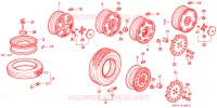 PNEUMATICO/DISCO RUOTA per Honda CIVIC GL 3 Porte 5 velocità manuale 1988