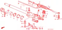 SCATOLA INGRANAGGIO P.S.(LH) per Honda CIVIC GL 3 Porte 5 velocità manuale 1988