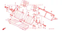 SEDILE POSTERIORE per Honda CIVIC GL 3 Porte 5 velocità manuale 1988