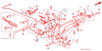 STABILIZZATORE POSTERIORE/ BRACCIO INFERIORE POST. per Honda CIVIC 1.6I-VT 3 Porte 5 velocità manuale 1990