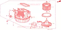 SOFFIATORE RISCALDATORE per Honda CIVIC GL 4 Porte 5 velocità manuale 1988
