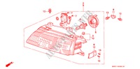 FANALE(2) per Honda CIVIC SHUTTLE 1.6I-4WD 5 Porte 4 velocità automatico 1990