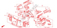 STRUTTURA CORPO(PARATIA FRONTE) per Honda CIVIC SHUTTLE 1.6I-4WD 5 Porte 5 velocità manuale 1995