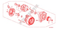 ALTERNATORE(DENSO) per Honda ODYSSEY EXL 5 Porte 5 velocità automatico 2010