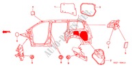 ANELLO DI TENUTA(LATO) per Honda ODYSSEY EXL 5 Porte 5 velocità automatico 2007