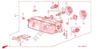 FANALE(2) per Honda ACCORD 2.0I-16 4 Porte 5 velocità manuale 1988
