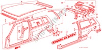 STRUTTURA CORPO(3)(2D) per Honda ACCORD EX-2.0I 3 Porte 4 velocità automatico 1988