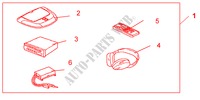 A/V CONNECTING CABLE per Honda FR-V 2.2 EXECUTIVE 5 Porte 6 velocità manuale 2007