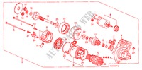 MOTORE AVVIATORE(DENSO) (1.8L) per Honda FR-V 1.8 EX 5 Porte 6 velocità manuale 2007