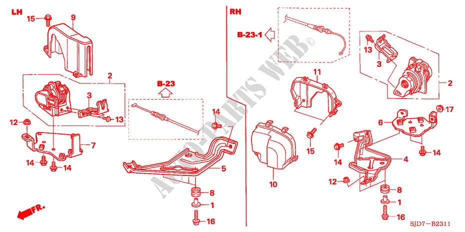 SENSORE ACCELERATORE (DIESEL)(1.8L) per Honda FR-V 1.8 EX 5 Porte 6 velocità manuale 2009