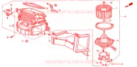 SOFFIATORE RISCALDATORE per Honda CONCERTO GL 5 Porte 4 velocità automatico 1990