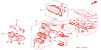 ABBELLIMENTO STRUMENTI(LH)(LATO GUIDATORE) per Honda CR-V DIESEL LS 5 Porte 6 velocità manuale 2006